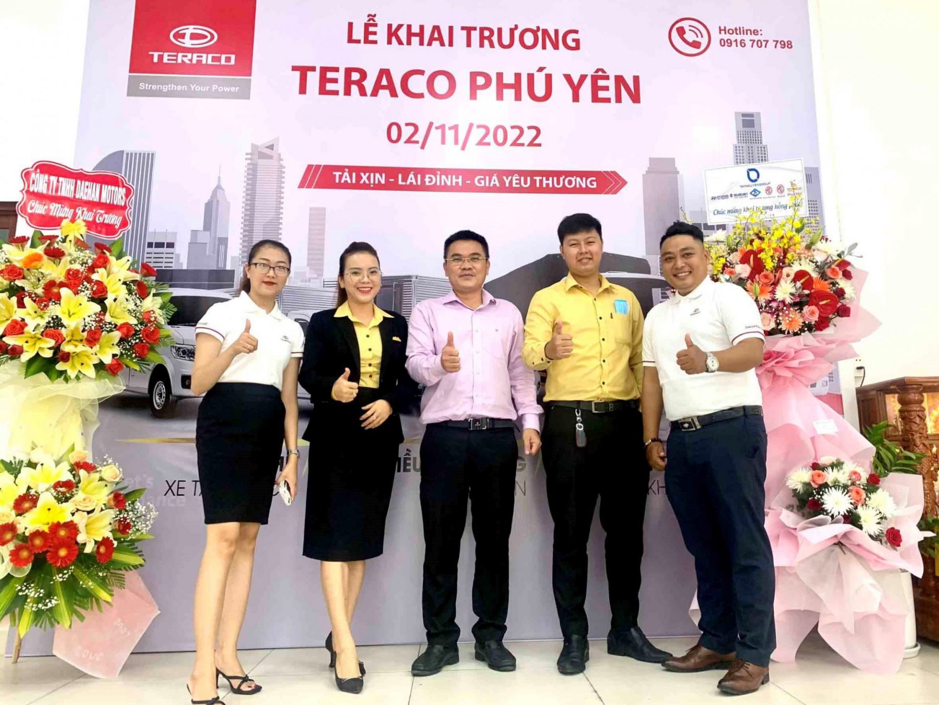 ĐẠI LÝ TERACO PHÚ YÊN CHÍNH THỨC KHAI TRƯƠNG VÀ ĐI VÀO HOẠT ĐỘNG