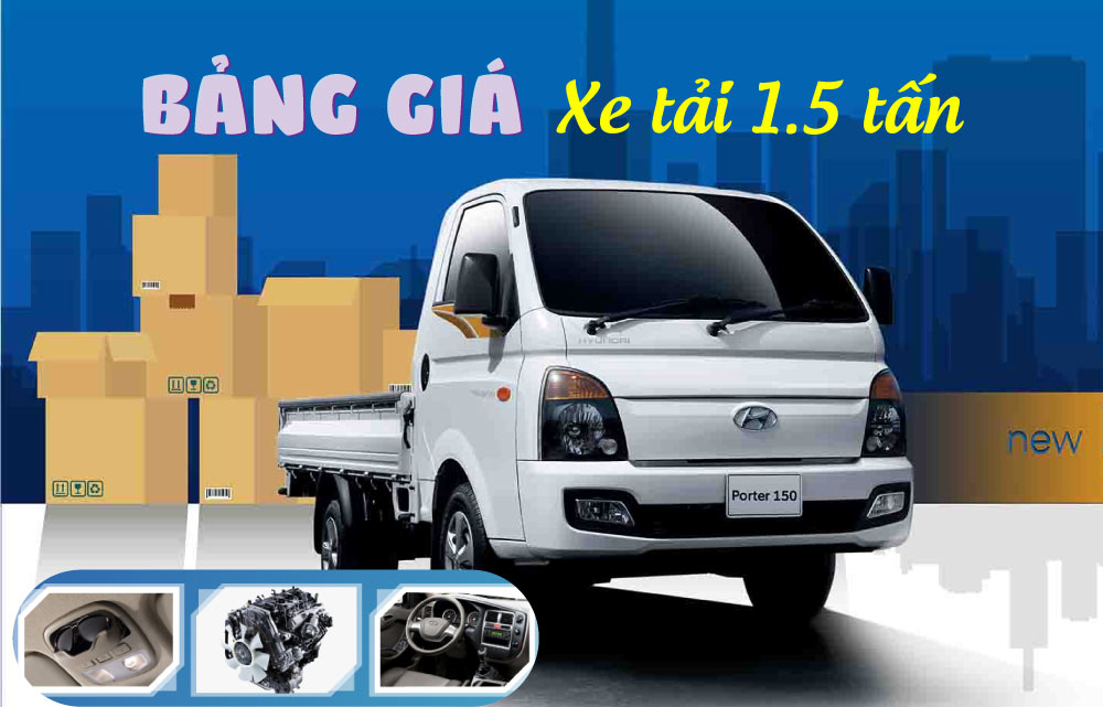 Bang Gia Xe Tai 1.5 Tan