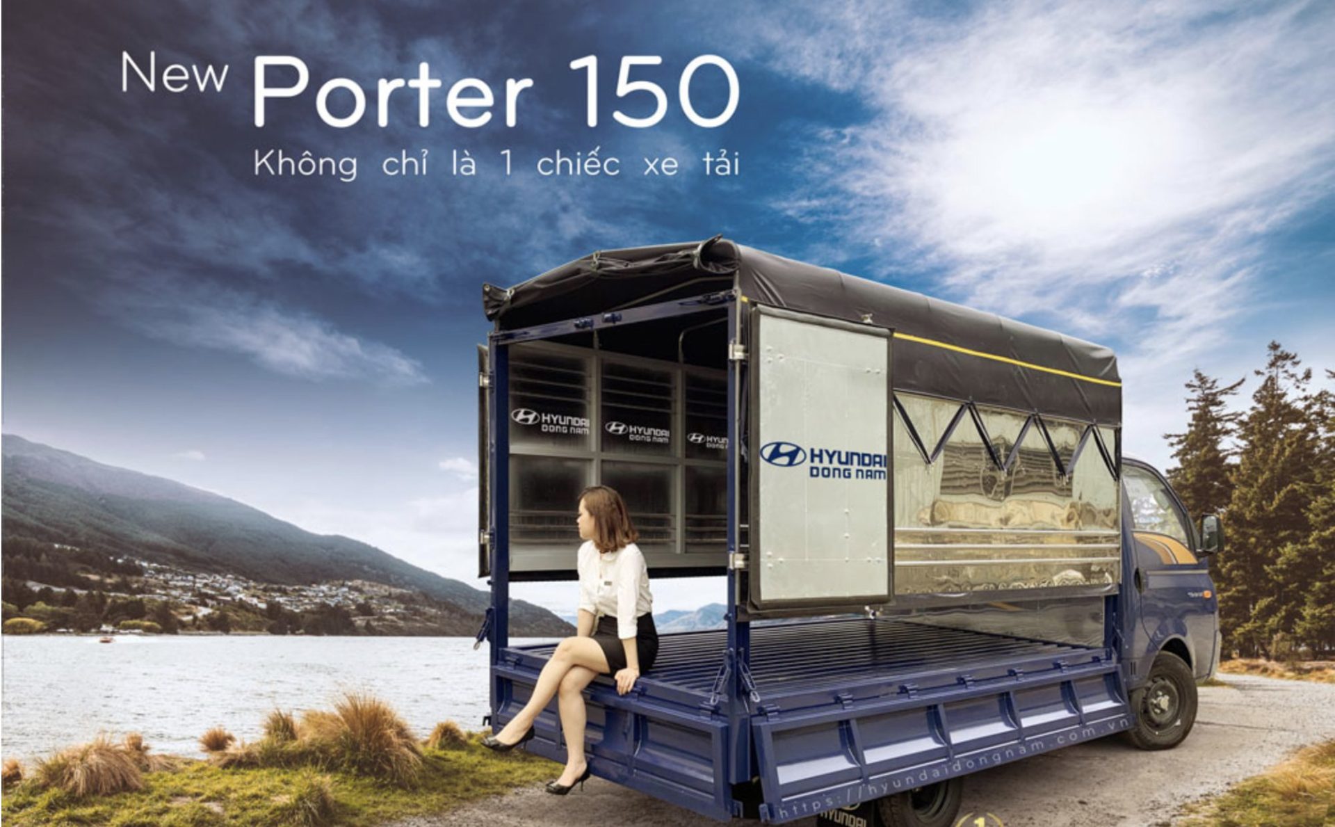 Xe Hyundai H150 có thiết kế nhỏ gọn, hiện đại